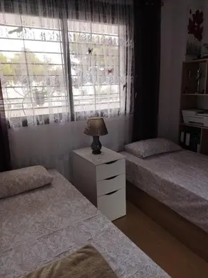 Cama o camas de una habitación en Garrucha Pinar con sorpresa
