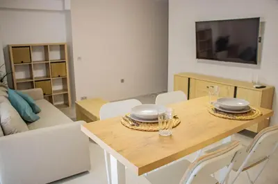 Una televisión o centro de entretenimiento en LOFT GARRUCHA CENTER