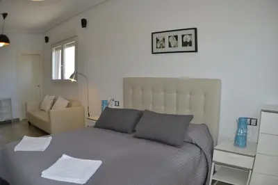 Cama o camas de una habitación en Casas Maria Carmona