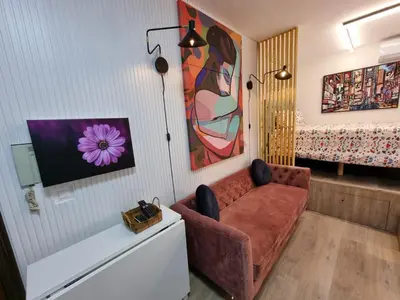 Una televisión o centro de entretenimiento en Estudio Brisa del Poniente Aguadulce