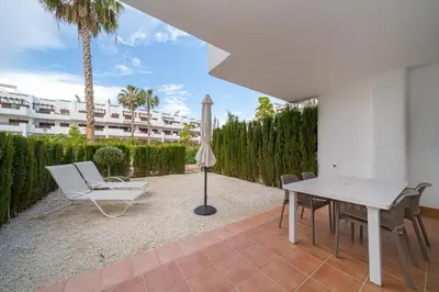 Un patio o zona al aire libre en Jacaranda
