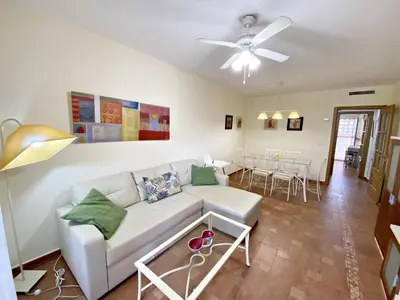 Zona de estar de Verazul Bajo - WiFi, jardin privado & parking