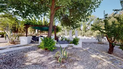 Jardín al aire libre en Casa Lucia