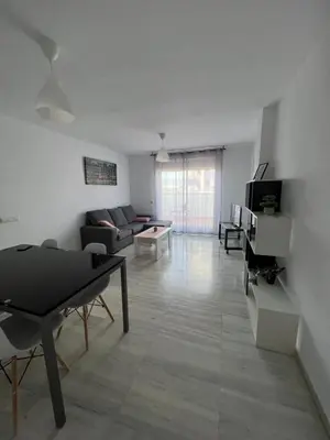 Una televisión o centro de entretenimiento en Vacaciones en la playa