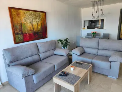 Zona de estar de Apartamento Playa del Faro
