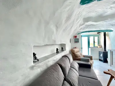 Zona de estar de Cave Houses Ed, Yara and Nadieh with PRM facilities