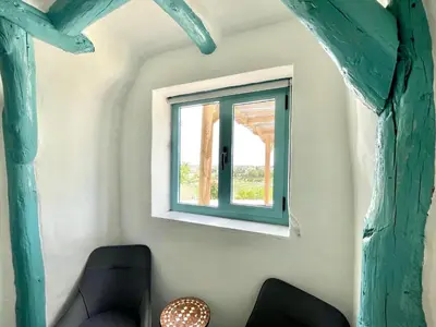 Zona de estar de Cave Houses Ed, Yara and Nadieh with PRM facilities