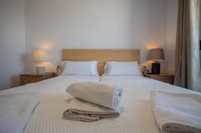 Cama o camas de una habitación en Apartamento de la Bahía 33