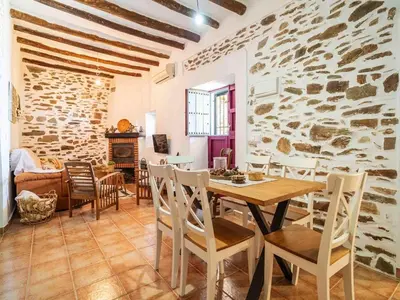 Zona de estar de Casa Crisantemo with sea view and pool in Adra