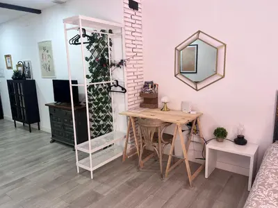 Una cocina o zona de cocina en Coqueto loft en la playa