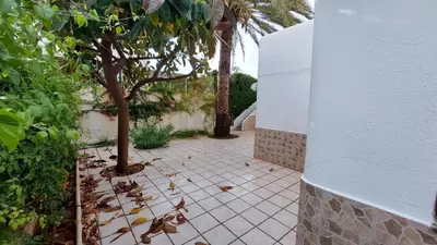 Jardín al aire libre en Vera Albacora IV Chalet