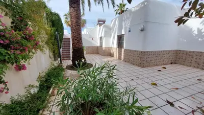 Jardín al aire libre en Vera Albacora IV Chalet