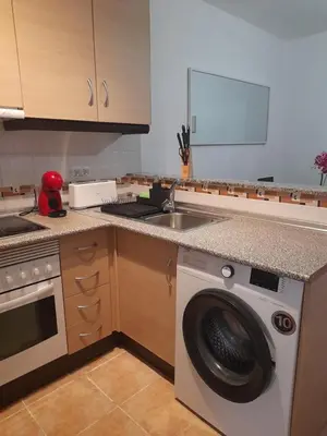 Una cocina o zona de cocina en Piso Serena beach