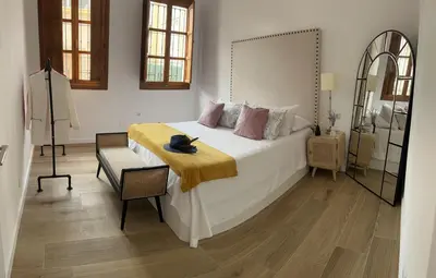 Cama o camas de una habitación en Doña Josefina y Don Simón