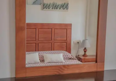 Cama o camas de una habitación en Apto Julia 1ª Línea De Playa