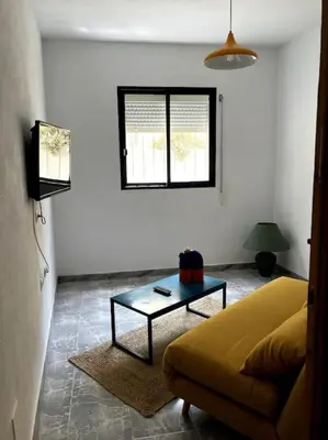 Una televisión o centro de entretenimiento en Casa TRINI