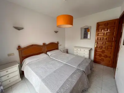 Cama o camas de una habitación en Apartamento ESQUINA VERDE en Vera Coast