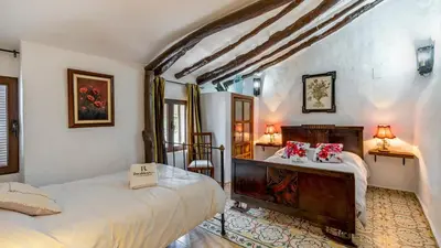 Cama o camas de una habitación en Cortijo Bustamante Baza by Ruralidays