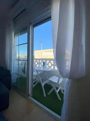Un balcón o terraza de Cabo de Gata Suites a 1 min de la playa, 2 Hab y terraza