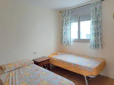 Cama o camas de una habitación en Ático Puerto y Playa Garrucha