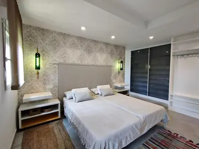 Cama o camas de una habitación en Parque Vera IV FKK - Naturista
