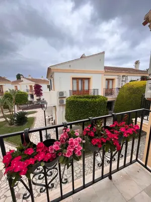 Un balcón o terraza de Rosie Apart en Vera Costa- cerca de la playa