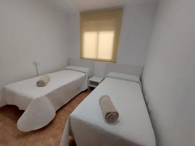 Cama o camas de una habitación en Gayel Vera Playa