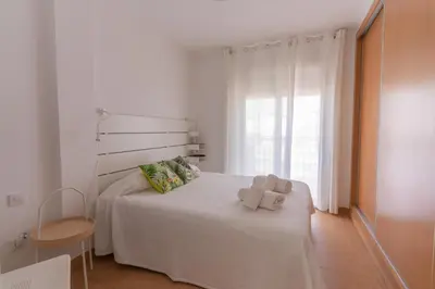 Cama o camas de una habitación en El lugar ideal