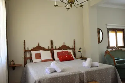 Cama o camas de una habitación en tuGuest Hortichuela House