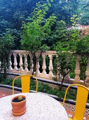 Jardín al aire libre en Los Caños de La Casa Viva