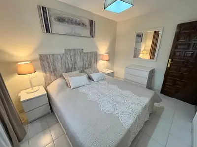 Cama o camas de una habitación en Casa de Catalina en Vera Coast- después de la renovación