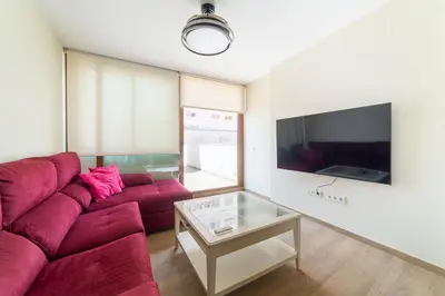 Una televisión o centro de entretenimiento en Las Terrazas de Casa Gómez