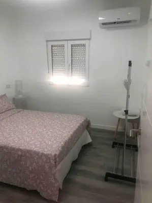 Cama o camas de una habitación en Gran apartamento en el centro