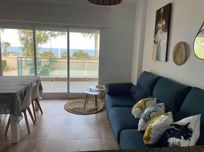 Zona de estar de Algo diferente frente al mar