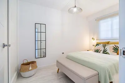 Cama o camas de una habitación en Elegante Apartamento - Concordia I