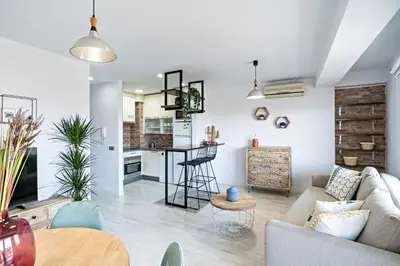 Zona de estar de Elegante Apartamento - Concordia I