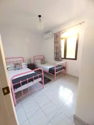 Cama o camas de una habitación en Las Palmeras del Cantal