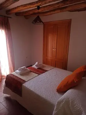 Cama o camas de una habitación en Casa Las Santeras
