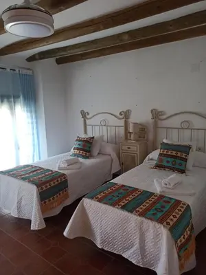 Cama o camas de una habitación en Casa Las Santeras