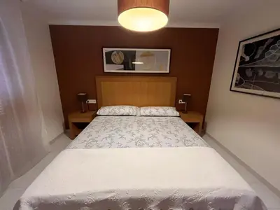 Cama o camas de una habitación en Duplex Vera Coast
