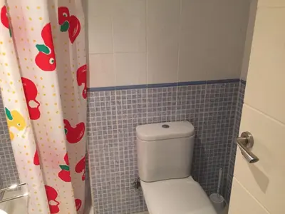 Un baño de Apartamento increible, Playazo de Vera, 3 habitaciones, segunda línea de Playa