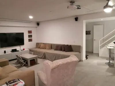 Zona de estar de Preciosa casa de lujo con piscina-150m de la playa