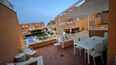 Un balcón o terraza de 