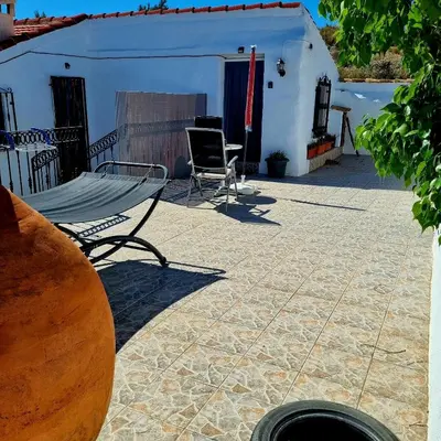 Un patio o zona al aire libre en Con vistas Oria