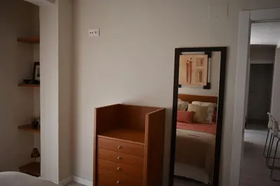 Cama o camas de una habitación en Precioso piso en Almería centro con parking gratis