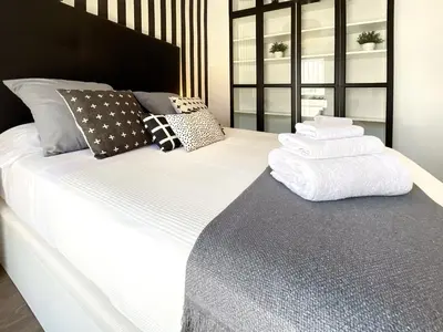 Cama o camas de una habitación en KS Toyo Golf - Kaleria Suites