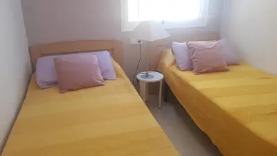 Cama o camas de una habitación en Los olivos apartamento