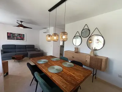 Zona de estar de Fantastic mountain- and sea view Casa Vista Bonita