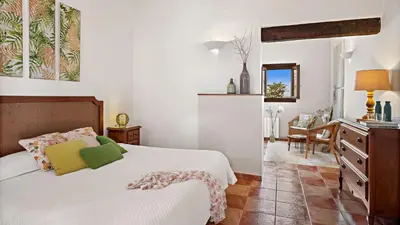 Cama o camas de una habitación en Boutique Hideaway Cortijo El Sarmiento