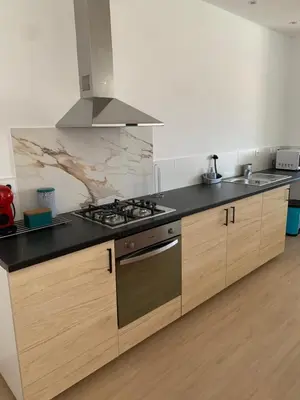 Una cocina o zona de cocina en Las Casas Rurales de Los Olivos